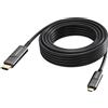 Vision TC 15MUSBCHDMI+/BL cavo e adattatore video 15 m USB tipo-C HDMI tipo A [S