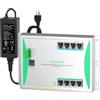LINOVISION Switch Flat Industriale a 8 Porte da Parete con 4 Porte PoE