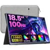 Upperizon Monitor Portatile 18,5" FHD 100Hz 130% sRGB HDR, Schermo