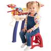 AIYAPLAY Pianola per Bambini 3-6 Anni con Sgabello Microfono Tamburo e Bacchette