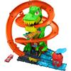 MATTEL - Hot Wheels City T-Rex Battaglia Infuocata - Playset con Macchinina 1:64