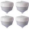 Siroflex 2805/4S Set 4 Cartucce Ricambio Uni 3B Depuratore Acqua Domestico Made in Italy | Depuratore Acqua Rubinetto Filtro acqua Rubinetto Cucina | Rimozione Calcare Rimozione Cloro Con Filtro