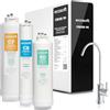 Ecosoft CROSS90 Osmosi Inversa | Display LED intelligente | Rimuove 99% PFAS, microplastiche e metalli pesanti | Compatta e facile da mantenere | Flusso diretto 1,5 l/min