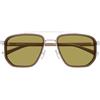 Gucci Occhiali da Sole GG2073S 005 Argento Marrone/Verde Uomo 55/19/145