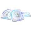 ASUS Ventole Asus ROG Eurux GR120 Reverse 120mm ARGB - Pack da 3 con Hub, Bianco
