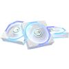 ASUS Ventole Asus ROG Eurux GR120 120mm ARGB - Pack da 3 con Hub, Bianco