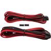 Corsair Alimentatore Corsair Professional Individually Sleeved EPS/12V, Type 4 (Gen.3), 2 Pack - Rosso/Nero