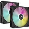 Corsair Ventola Corsair iCUE ML140 RGB ELITE Premium PWM Magnetic Levitation Fan, Dual Pack - 140mm