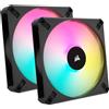 Corsair Ventola Corsair iCUE AF140 RGB ELITE, Nero, 2 Pezzi, Lighting Node Core Incluso - 140mm