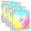 Corsair Ventola Corsair RS120 aRGB, Ventola PWM - 120mm, 3 Ventola - Bianco