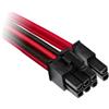 Corsair Alimentatore Corsair Premium Sleeved PCIe cable, Type 4 (Generation 4) - Rosso/Nero