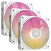 Corsair Ventola Corsair iCUE LINK RX120 MAX RGB, Ventola PWM - 120mm Thick Fan, Triple Fan Kit - Bianco