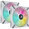Corsair Ventola Corsair iCUE ML140 RGB ELITE Premium PWM Magnetic Levitation Fan, Dual Pack Bianco - 140mm