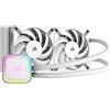 Corsair Dissipatore a Liquido Corsair iCUE H100i ELITE RGB, bianco - 240 mm