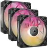 Corsair Ventola Corsair iCUE LINK RX120 MAX RGB, Ventola PWM - 120mm Thick Fan, Triple Fan Kit - Nero