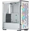 Corsair Case Corsair iCUE 220T RGB, vetro temperato - Bianco con Finestra