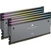 Corsair Kit RAM DDR5 Corsair Dominator Titanium RGB DDR5 6000MHz C30, Grigio - 32GB (2x16GB) AMD EXPO
