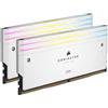 Corsair Kit RAM DDR5 Corsair Dominator Titanium RGB DDR5 6000MHz C30, Bianco - 32GB (2x16GB)
