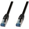 LOGILINK Cavo - Rete - Cavo Patch Cat.6a S/ftp Pur Ip20 Uv 5m Nero