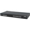 INTELLINET Rete - Switch Gigabit 16 Porte Ethernet Poe+ Nero