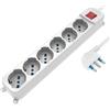 TECHLY Adattatore/connettore - Elettrico - Multipresa 6 Posti Italiana Bipasso / Sch...