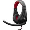 WHITE SHARK Gaming - Accessori - Cuffie Gaming Con Microfono Serval Nero Rosso Serval
