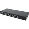 INTELLINET Rete - Switch Poe+ Gigabit Ethernet A 8 Porte Con Passthrough Poe