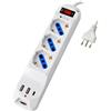 TECHLY Adattatore/connettore - Elettrico - Multipresa 3 Posti 10/16 A Bipasso/schuko...