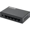 INTELLINET Rete - Switch Hub Ethernet 10/100mbps 5 Porte Desktop In Metallo