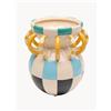 Kare Design Vaso decorativo dipinto a mano Harlequin, alt. 24 cm -