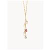 Kathy Jewels Collana con pietre preziose Flower - Oro