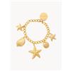 Vanessa Baroni Bracciale fatto a mano Ocean Breeze di Vanessa Baroni, regolabile - Oro