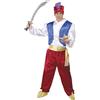 FIESTAS GUIRCA | Costume Genio della Lampada per Adulti - Camicia, Gilet, Fascia, Cappello e Pantaloni - Costumi da Principe del Deserto e Sceicco per Halloween e Carnevale - Uomo