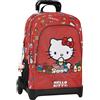 Franco Cosimo Panini HELLO KITTY - Zaino Scuola Trolley Ufficiale Hello Kitty, Maniglia Regolabile, Trolley Staccabile, Ruote Sostituibili, Spallacci Imbottiti e Regolabili, 2 Scomparti Principali, Tasca Frontale