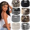 Awumbuk 8 Pezzi Fascia Capelli Donna, Elastico Boho Headband per Yoga