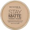 Rimmel London Stay Matte Long Lasting Pressed Powder 14 g tonalità 001 Transparent