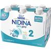 Nestlè Nidina Optipro 2 Nuova Formula Latte Di Proseguimento Liquido 6 X 500ml