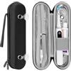 Linkidea Custodia da viaggio per spazzolino elettrico e dentifricio, compatibile con Oral-b Pro 1500 8000, Philips Sonicare 5100, 6100, 9900, 4100, Nero , M, Portatile