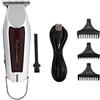 Akozon Hair Clipper 1710 Silver USB ricaricabile per capelli elettrico Trimmer modellante per capelli Carving Shaver Grooming Kit di pulizia(USB)