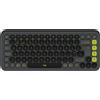 LOGITECH Tasti POP ICON di Logitech, mini, senza fili, Bluetooth, interruttore di scorrimento, QWERTY, grafite