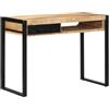 vidaXL Scrivania 100x50x75 cm in Legno Massello di Mango Grezzo
