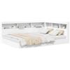 vidaXL Letto Libreria Bianco 160 x 200 cm Legno ingegnerizzato