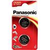 Panasonic Cr2025 Micropile al Litio, Argento (2 Pezzi)