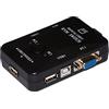 Link LKKWM2 Switch Kvm per 2 PC USB/VGA con 1 Mouse, 1 Tastiera USB e 1 Monitor VGA con Cavi Inclusi