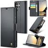 Idhiem Flip Libro Wallet Cover per Samsung Galaxy S25 Ultra, Nero | Pelle PU Premium, Custodia Portafoglio Flip Libro, Blocco RFID, Slot per Carte, Antiurto Wallet Cover, Funzione Supporto