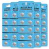 Premes Innovaland - Confezione da 50 batterie a bottone LR44 - Batterie di emergenza da 6,67 mAh HG a bottone - Batterie alcaline AG13 da 1,5 V - Batterie a bottone A76 - Blister batterie a lunga durata per