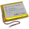 innCraft INNOVATE LIVING Batteria ai polimeri di litio innCraft Energy 2000 mAh, 3,7 V, 62 x 50 x 5, modello 505060 2P Molex 51021-020, connettore 1,25 mm