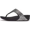 Fitflop Lulu Glitterball Toe-Post Sandals, Sandali Donna, Argento, 40 EU