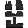 WALSER Tappetini in gomma per auto XTR su misura compatibile con Ford Grand C-Max, 7 posti 2010 - 2019, Tappetini antiscivolo, protezione vano piedi