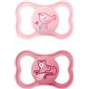 MAM Chupete con Escudo Ventilado, a Partir de 16 Meses, con Tetina Simétrica, Plana y Flexible de Silicona de Fácil Aceptación, con Caja Autoesterilizadora, Air, Rosa Mate, Pack de 2uds